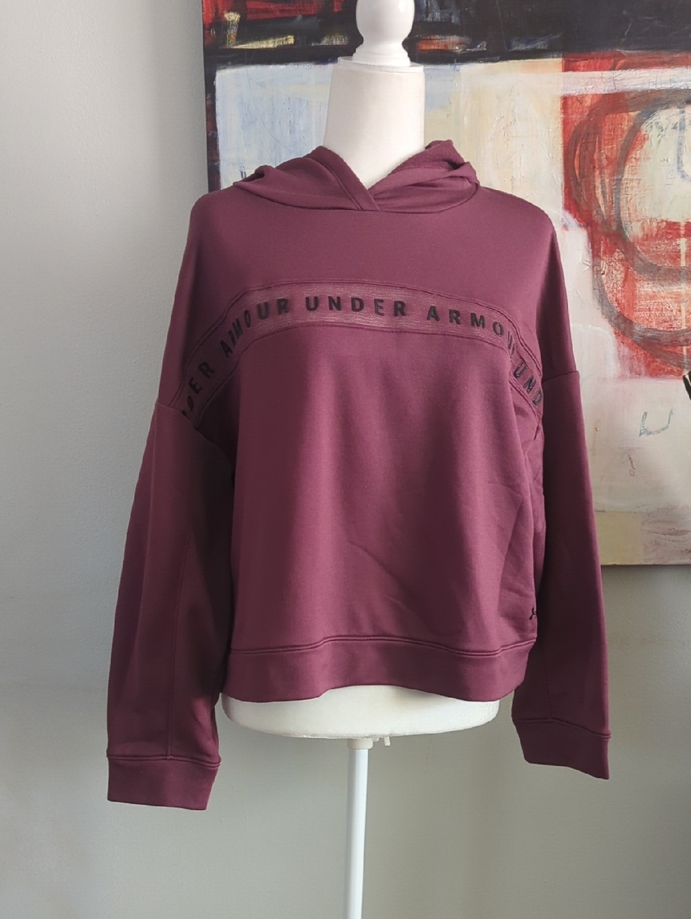 Under Armour maroon loose fit hoodie